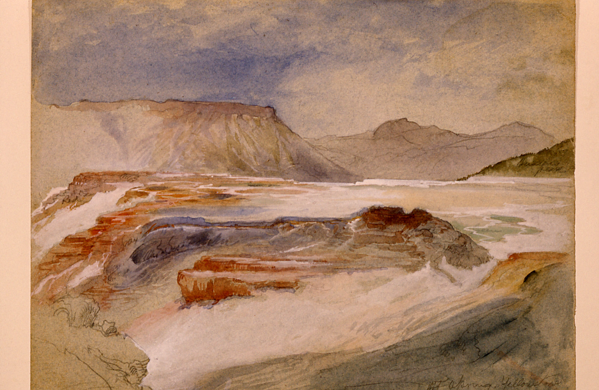 Hot Springs Yellowstone; YELL 8527; Thomas Moran; 1871